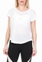 NIKE-Γυναικεία κοντομάνικη μπλούζα για τρέξιμο Nike Tailwind λευκή