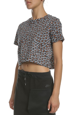 NIKE-Γυναικεία κοντομάνικη μπλούζα NIKE NSW TOP SS CROP JDI με print