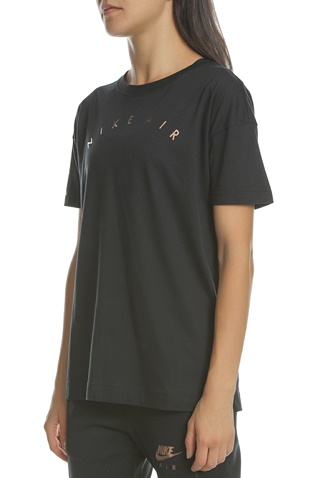 NIKE-Γυναικεία κοντομάνικη μπλούζα NSW AIR TOP SS BASIC μαύρη