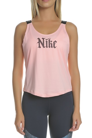 NIKE-Γυναικεία αμάνικη μπλούζα NIKE DRY TANK ELSTKA CROP GRX ροζ