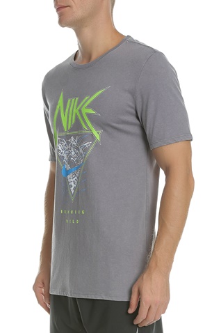 NIKE-Ανδρική κοντομάνικη μπλούζα NIKE DRY TEE METAL γκρι