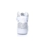 NIKE-Γυναικεία παπούτσια NIKE AIR FORCE 1 HI LX λευκά με print