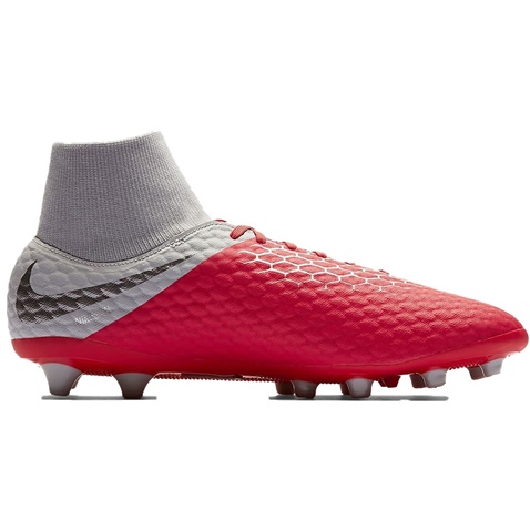 NIKE-Ανδρικά παπούτσια football NIKE Hypervenom III Academy Dynamic Fit AG-Pro κόκκινα γκρι
