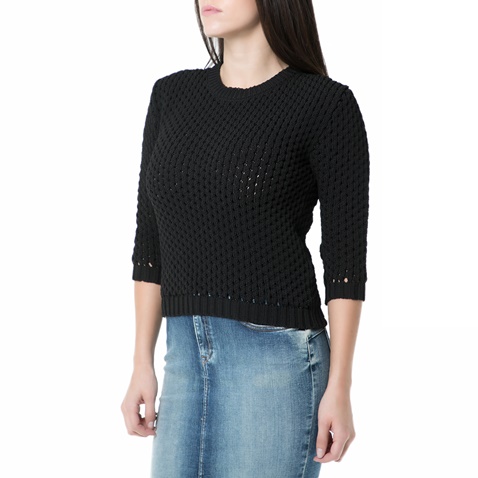 REPLAY-Γυναικεία πλεκτή μπλούζα Replay μαύρη