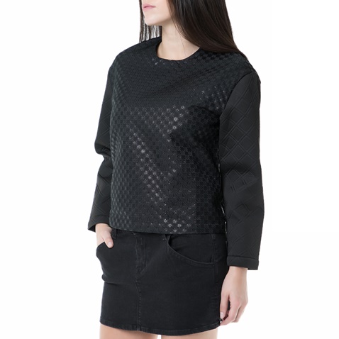 REPLAY-Γυναικεία μακρυμάνικη μπλούζα Replay μαύρη