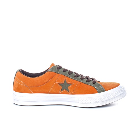 CONVERSE-Ανδρικά σουέτ sneakers CONVERSE ONE STAR πορτοκαλί - χακί