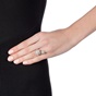 FOLLI FOLLIE-Γυναικείο ασημένιο δαχτυλίδι FOLLI FOLLIE STAR FLOWER
