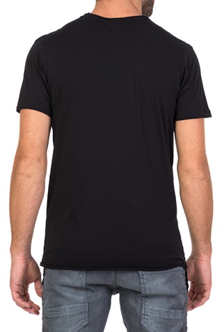 AMERICAN VINTAGE-Ανδρική κοντομάνικη μπλούζα AMERICAN VINTAGE μαύρη