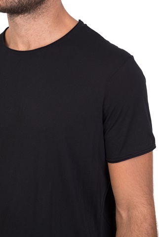 AMERICAN VINTAGE-Ανδρική κοντομάνικη μπλούζα AMERICAN VINTAGE μαύρη