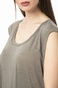AMERICAN VINTAGE-Γυναικεία αμάνικη μπλούζα NILI29E18 AMERICAN VINTAGE μπεζ