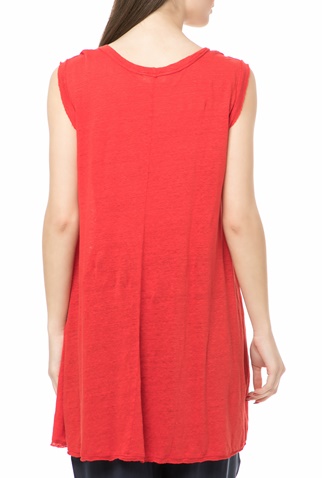 AMERICAN VINTAGE-Γυναικεία αμάνικη μπλούζα AMERICAN VINTAGE κόκκινη