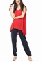 AMERICAN VINTAGE-Γυναικεία αμάνικη μπλούζα AMERICAN VINTAGE κόκκινη
