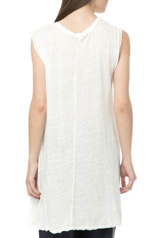 AMERICAN VINTAGE-Γυναικεία αμάνικη μπλούζα NILI29E18 AMERICAN VINTAGE λευκή