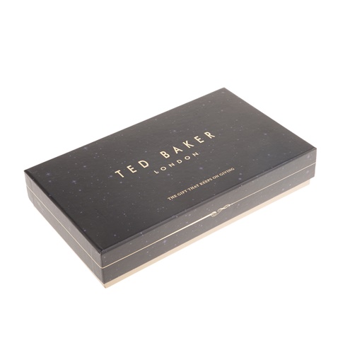 TED BAKER-Ανδρικό σετ πορτοφόλι και θήκη καρτών TED BAKER PIAZA καφέ