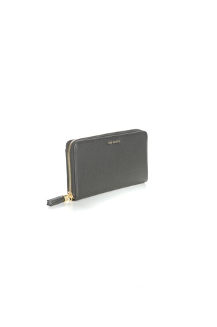 TED BAKER-Γυναικείο πορτοφόλι SHEEA TASSEL ZIP AROUND MATINEE σκούρο γκρι