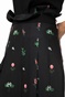 TED BAKER-Γυναικεία ψηλόμεση cropped παντελόνα TED BAKER KAYTII μαύρη με φλοράλ