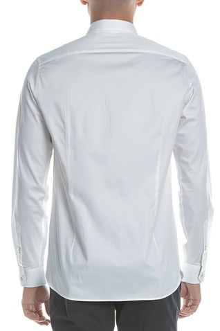 TED BAKER-Ανδρικό μακρυμάνικο πουκάμισο PLATEEN LS λευκό