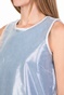 CALVIN KLEIN JEANS-Γυναικείο μίνι φόρεμα DENIM DOUBLE LAYER CALVIN KLEIN JEANS μπλε