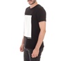 CALVIN KLEIN JEANS-Ανδρική κοντομάνικη μπλούζα CALVIN KLEIN JEANS RECTANGLE GRAPHIC μαύρη
