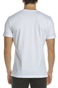 CALVIN KLEIN JEANS-Ανδρική κοντομάνικη μπλούζα CALVIN KLEIN JEANS λευκή-μπλε