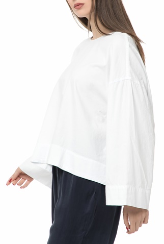 AMERICAN VINTAGE-Γυναικεία μακρυμάνικη μπλούζα AMERICAN VINTAGE λευκή