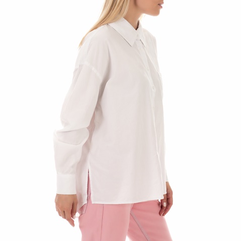 AMERICAN VINTAGE-Γυναικείο πουκάμισο AMERICAN VINTAGE λευκό