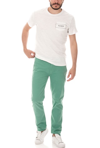 BOSS-Ανδρικό chino παντελόνι BOSS Schino-Slim πράσινο