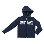 REPLAY-Παιδική φούτερ ζακέτα Replay μπλε