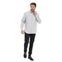 BROOKSFIELD-Ανδρικό πουκάμισο BROOKSFIELD λευκό γκρι