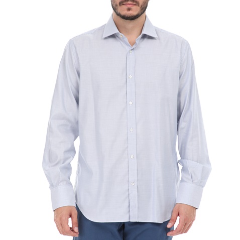 BROOKSFIELD-Ανδρικό πουκάμισο BROOKSFIELD μπλε λευκό