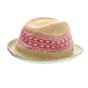 ECHO-Γυναικείο καπέλο ECHO SUNSHINE FEDORA μπεζ ροζ
