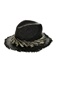 ECHO-Γυναικείο ψάθινο καπέλο ECHO MANGROVE μαύρο 