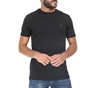 LES DEUX-Ανδρική κοντομάνικη μπλούζα LES DEUX μαύρη