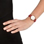 FOLLI FOLLIE-Γυναικείο ρολόι με δερμάτινο λουράκι FOLLI FOLLIE CYCLOS ROCKS κόκκινο