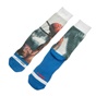 GSA-Ανδρικές αθλητικές ψηλές κάλτσες GSA MEN ALL OVER PRINT λευκό-μπλε