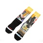 GSA-Ανδρικές αθλητικές ψηλές κάλτσες GSA ALL OVER PRINT μαύρες-κίτρινες