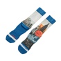 GSA-Ανδρικές αθλητικές ψηλές κάλτσες GSA ALL OVER PRINT μπλε-λευκές