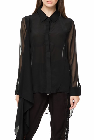 RELIGION-Γυναικείο μακρυμάνικο πουκάμισο RELIGION DYNAMIC μαύρο 