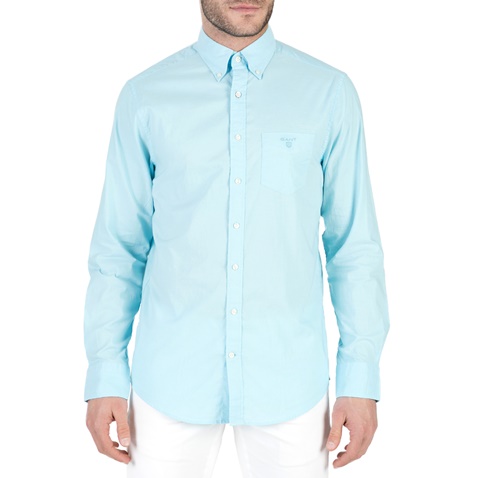GANT-Ανδρικό μακρυμάνικο πουκάμισο GANT γαλάζιο 