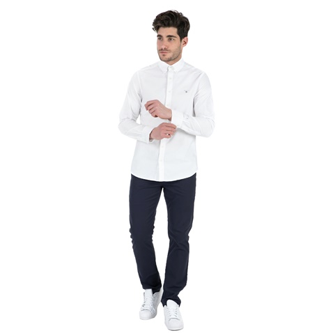 GANT-Ανδρικό μακρυμάνικο πουκάμισο Gant λευκό