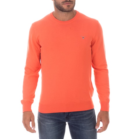 GANT-Ανδρικό πουλόβερ GANT πορτοκαλί