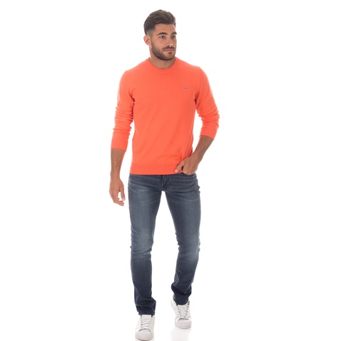 GANT-Ανδρικό πουλόβερ GANT πορτοκαλί