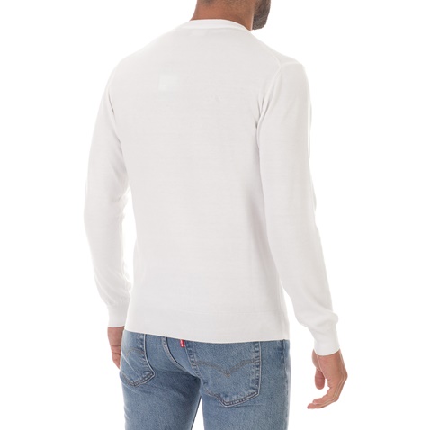 GANT-Ανδρικό πουλόβερ GANT λευκή