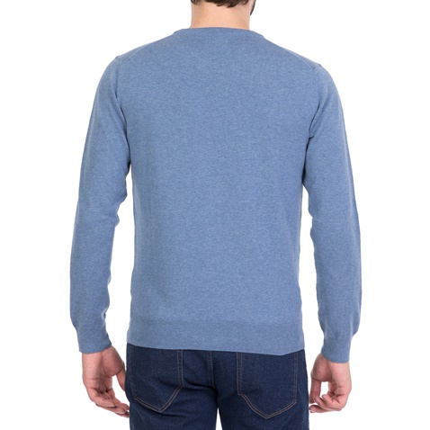 GANT-Ανδρικό πουλόβερ GANT γαλάζιο