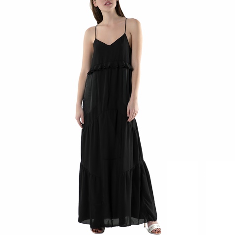 FUNKY BUDDHA-Μάξι φόρεμα FUNKY BUDDHA μαύρο 