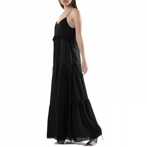 FUNKY BUDDHA-Μάξι φόρεμα FUNKY BUDDHA μαύρο 