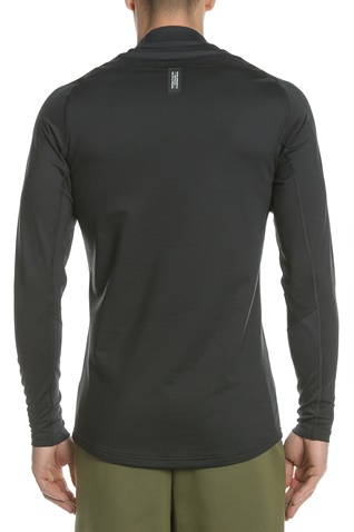 NIKE-Ανδρική μακρυμάνικη μπλούζα NP THRMA TOP LS MOCK μαύρη