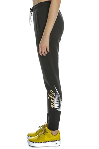 NIKE-Γυναικεία φόρμα NIKE NSW RALLY PANT REG METALLIC μαύρη