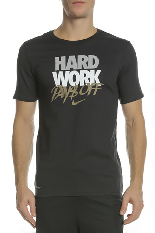 NIKE-Ανδρική μπλούζα NIKE DRY TEE HARD WORK μαύρη