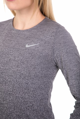 NIKE-Γυναικεία μακρυμάνικη μπλούζα για τρέξιμο Nike Medalist γκρι